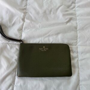 Kate Spade Olive Green Clutch